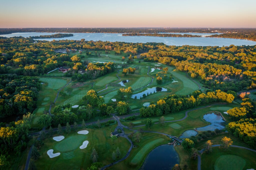 Aerial GC w Lake