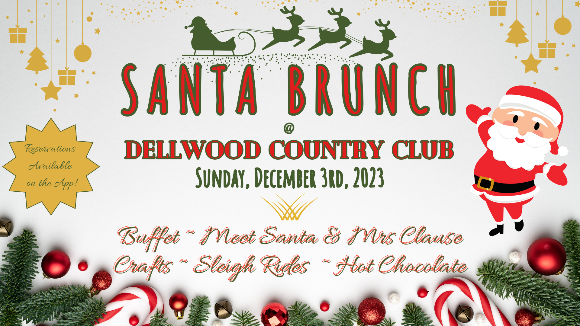 Santa Brunch 2023 Dellwood Country Club